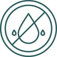 Embargo Line Gradient Icon vector