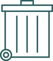 Refuse Line Gradient Icon vector