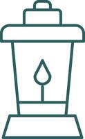 Lantern Line Gradient Icon vector