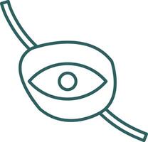 Eyepatch Line Gradient Icon vector