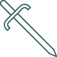 Cutlass Line Gradient Icon vector