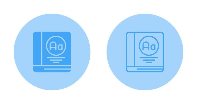 Dictionary Vector Icon