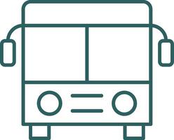 Bus Line Gradient Icon vector