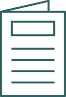 Postcard Line Gradient Icon vector