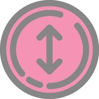 Up and down arrow Line Filled Light Icon vector