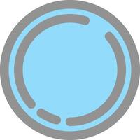 Circle Line Filled Light Icon vector