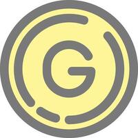 Letter g Line Filled Light Icon vector