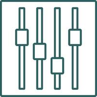 Faders Line Gradient Icon vector