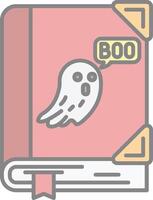 Spooky Line Filled Light Icon vector