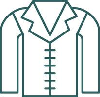 Coat Line Gradient Icon vector