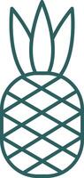 Pineapple Line Gradient Icon vector