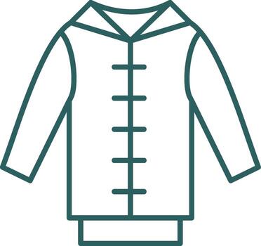 Pull Over Line Gradient Icon vector