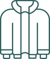 Jacket Line Gradient Icon vector