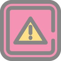 Alert Line Filled Light Icon vector