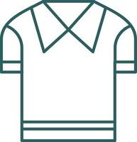 Casual Shirt Line Gradient Icon vector