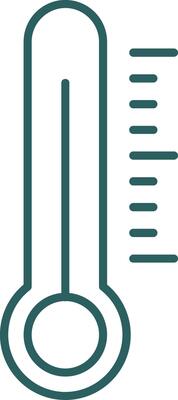 Thermometer Line Gradient Icon