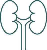 Urology Line Gradient Icon vector