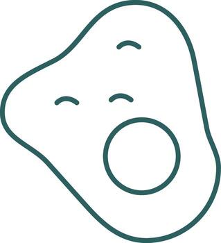 Eggs Line Gradient Icon vector