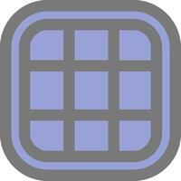 Layout Line Filled Light Icon vector