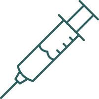 Injection Line Gradient Icon vector