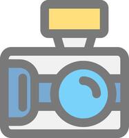 Photo capture Line Filled Light Icon vector