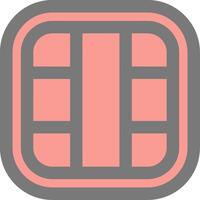 Layout Line Filled Light Icon vector