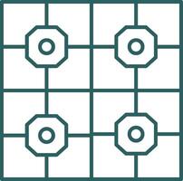 Floor Tiles Line Gradient Icon vector