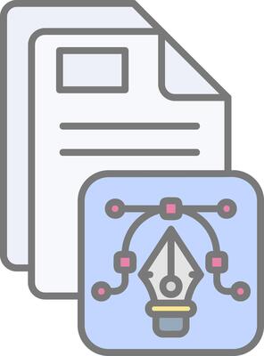 Vector Line Filled Light Icon
