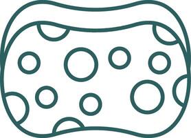 Sponge Line Gradient Icon vector