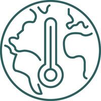 Climate Change Line Gradient Icon vector
