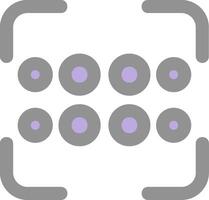 Reorder dots horizontal Line Filled Light Icon vector