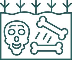 Extinction Line Gradient Icon vector