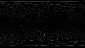 abstrait ligne particules Contexte. abstrait foncé ligne particules vague Contexte . 4k et boucle ligne particules Contexte. video