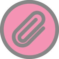 Paperclip 1 Line Filled Light Icon vector