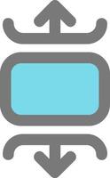 Carousel vertical Line Filled Light Icon vector