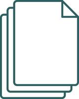 Files Line Gradient Icon vector