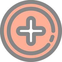 Add 2 Line Filled Light Icon vector