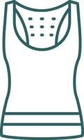 Tank Top Line Gradient Icon vector