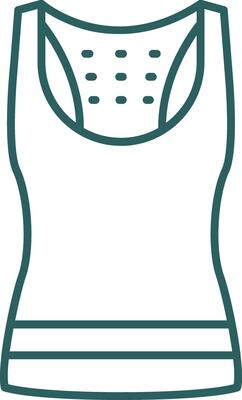 Tank Top Line Gradient Icon