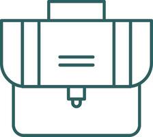 Suitcase Line Gradient Icon vector