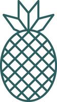 Pineapple Line Gradient Icon vector