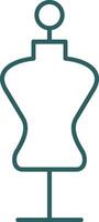 Mannequin Line Gradient Icon vector