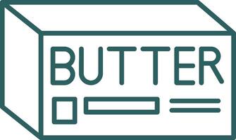 Butter Line Gradient Icon vector