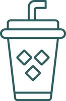 Juice Line Gradient Icon vector