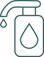 Cleaning Liquid Line Gradient Icon vector