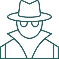 Spy Line Gradient Icon vector