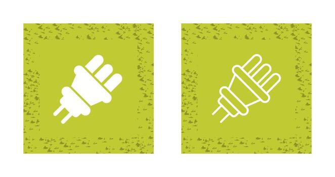 icono de vector de enchufe