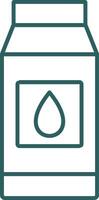 Milk Line Gradient Icon vector