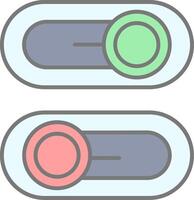 Switch Line Filled Light Icon vector