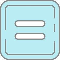 Equal Line Filled Light Icon vector